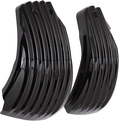 MACHSWON Motorcycle Battery Side Fairing Covers, 2 Pcs ABS Plastic Black Motorcycle Battery Side Fairing Cap Covers, Compatible with Harley Davidson Softail M8 Breakout Fat Boy 2018+ in Saudi Arabia