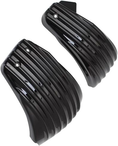 MACHSWON Motorcycle Battery Side Fairing Covers, 2 Pcs ABS Plastic Black Motorcycle Battery Side Fairing Cap Covers, Compatible with Harley Davidson Softail M8 Breakout Fat Boy 2018+ in Saudi Arabia