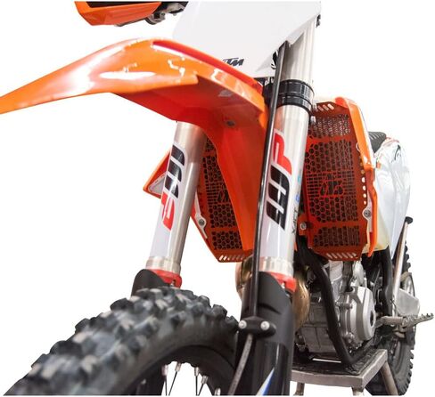 TUSK Billet Radiator Guards Orange for KTM 300 XC-W Hardenduro (Fuel Injected) 2024 in Saudi Arabia