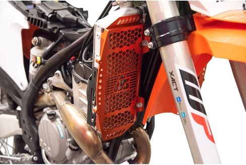 TUSK Billet Radiator Guards Orange for KTM 300 XC-W Hardenduro (Fuel Injected) 2024 in Saudi Arabia