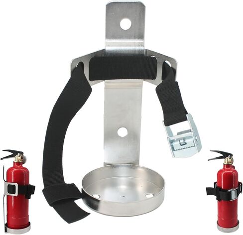 Fire Extinguisher Mount,Stainless Steel,Wall Hanging Bracket,Fire Extinguisher Holder for Home, Car, RV, Truck, for 5-Pound Fire Extinguisher in Saudi Arabia