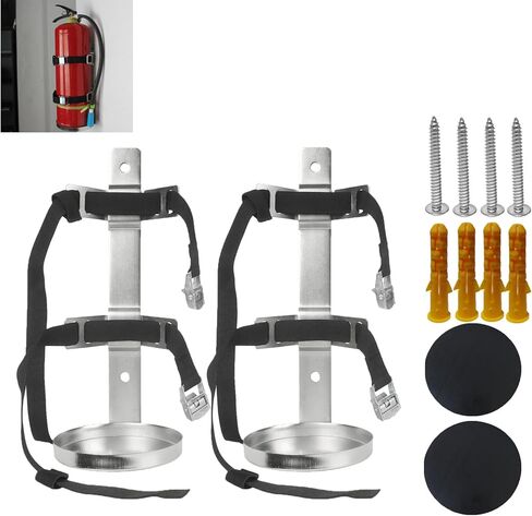 Fire Extinguisher Mount,Stainless Steel,Wall Hanging Bracket,Fire Extinguisher Holder for Home, Car, RV, Truck, for 5-Pound Fire Extinguisher in Saudi Arabia