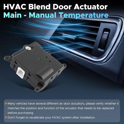 HVAC Heater Blend Door Actuator Compatible with Ford F-150 1997-2003, F-250 97-1999, Expedition 97-2002, Lobo 2001-03, for Lincoln Navigator 1999-2002 Main Replaces 604-205 XL3Z19E616BA in Kuwait