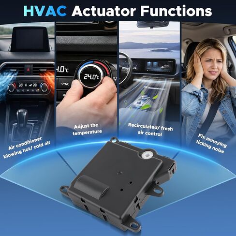 HVAC Heater Blend Door Actuator Compatible with Ford F-150 1997-2003, F-250 97-1999, Expedition 97-2002, Lobo 2001-03, for Lincoln Navigator 1999-2002 Main Replaces 604-205 XL3Z19E616BA in Kuwait