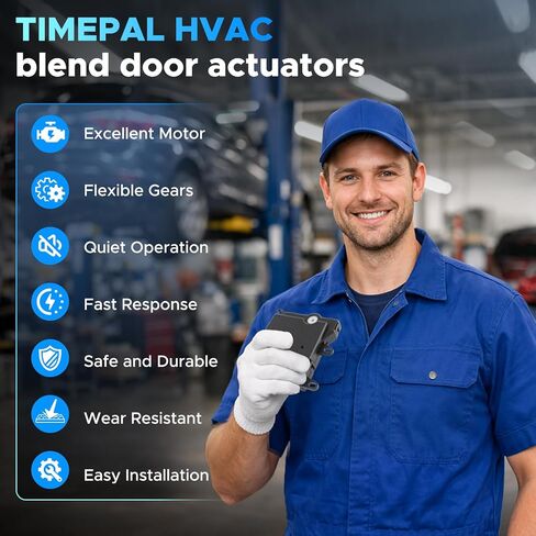 HVAC Heater Blend Door Actuator Compatible with Ford F-150 1997-2003, F-250 97-1999, Expedition 97-2002, Lobo 2001-03, for Lincoln Navigator 1999-2002 Main Replaces 604-205 XL3Z19E616BA in Kuwait