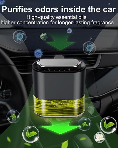 Car air freshener, Long-Lasting Fragrance with Essential Oils, Equipped with 2 Fragrance Sticks, car Vent Clip, Essential Oil Aromatherapy Diffuser Suitable for Men and Women, Cologne in Saudi Arabia