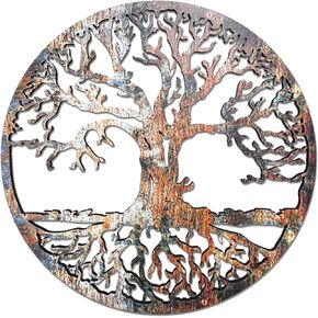 Tree Of Life Wall Art Wood Or Metal Option Home Decor, Office Decor, Wall Hanging Round Tree Housewarming Gift in Kuwait