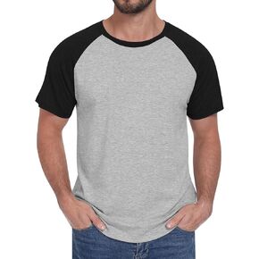 قمصان Yincro الرجالية كاجوال راجلان بأكمام قصيرة تي شيرت جيرسي البيسبول للتمرينات الرياضية in Kuwait