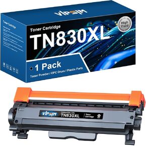 خراطيش حبر TN830XL ​​TN830 - بديلة متوافقة مع طابعة Brother TN830 TN830XL ​​TN-830 المتوافقة مع طابعة HL-L2460DW DCP-L2640DW HL-L2400D HL-L2405W (1 أسود) in Kuwait