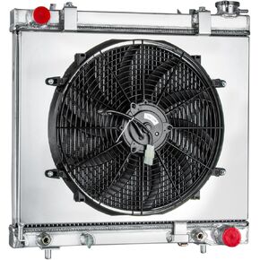Automotive Replacement Engine Radiators 3 Row Radiator Shroud Fan For Dodge Dakota Mitsubishi Raider 4.7L V8 2005-2010 Aluminum Radiator Fan in Kuwait
