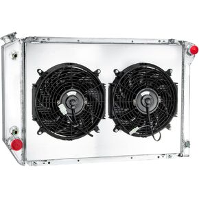 Automotive Replacement Engine Radiators 3 Row Radiator + Shroud Fan For Ford F100 F150 F250 F350 Bronco 5.8L 7.5L 1980-1984 Aluminum Radiator Fan in Kuwait
