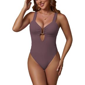 Geluboao قطعة واحدة ملابس السباحة المرأة مثير U-سلك انقطاع ملابس السباحة شعبية عالية قطع ثونغ 2026 الصيف شاطئ السباحة لباس سباحة in Kuwait