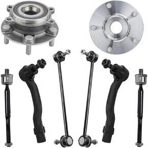 محور ديترويت - محور العجلة الأمامية والمحامل + أطراف قضيب التعادل + استبدال وصلات شريط Sway لـ 2014 2015 2016 2017 Mazda 6 in Kuwait