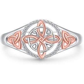 925 Sterling Silver Witches Knot Ring Celtic Knot Protection Jewelry Irish Good Luck Ring for Women in Kuwait