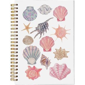 دفتر ملاحظات bitCNY Surf Girl مقاس 8.3 × 5.5 بوصة - مجلة حلزونية لشاطئ الغروب الوردي، دفتر ملاحظات ملهم للمحيط للفتيات والمراهقين، ورق مبطن لليوميات in Kuwait