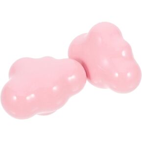 BESPORTBLE 2pcs Cloud Shape Ceramic Cabinet Knobs for Bedroom Dresser Drawer Pull Handles, Light Pink Ceramic Furniture Handles for Nursery Wardrobe Decor in Saudi Arabia