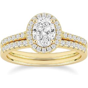 EAMTI 1.5CT 925 فضة مكعب زركونيا خواتم الزفاف مجموعات البيضاوي قطع تشيكوسلوفاكيا خواتم الخطبة الزفاف الفرقة للنساء حجم 3-13 in Kuwait