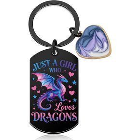 Cool Dragon Keychain Unique Dragon Gifts for Girls Women Dragons Party Favors for Teens Animal Theme Gifts for Dragons Lovers Perfect Birthday Christmas Graduate Presents in Kuwait