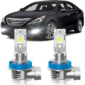 Fit for 2005-2020 Honda Odyssey Fog Light Bulbs, 6000K Cool White 700% Brightness, Real 1:1 Size Plug and Play, Pack of 2 in Kuwait