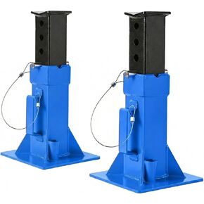 2 Pack Heavy-Duty 22-Ton Pin Lock Jack Stands, 13-19.68 Inch Quick-Adjust Height, Professional Garage Equipment for Supporting Trucks, RVs, Trailers & Automotive Vehicles, Blue in Kuwait