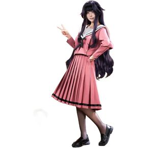 The Fragrant Flower Blooms with Dignity Cosplay Japanese Pink School Uniform Women Dress Costumes for Halloween Party in Kuwait
