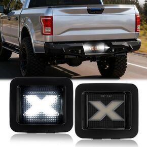 YCLL LED License Plate Lights fit for Ford F150 2015-2023 F-150 Raptor 2015 Up(Patent Pending),Superbright X-Style Rear Bumper LED,Smoked Lens in Kuwait