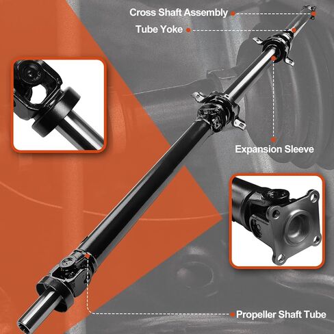 مجموعة عمود الدفع الخلفي الكامل لعمود الدفع [AWD] متوافقة مع Toyota Sienna 2004-2010 3.3L 3.5L، استبدال # 37100-45010، 3710045010 in Saudi Arabia