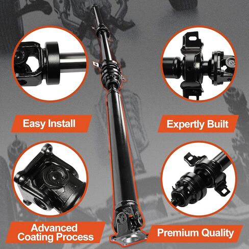مجموعة عمود الدفع الخلفي الكامل لعمود الدفع [AWD] متوافقة مع Toyota Sienna 2004-2010 3.3L 3.5L، استبدال # 37100-45010، 3710045010 in Saudi Arabia