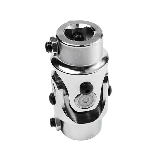 3/4 "DD x 3/4 "DD Chrome Steering Shaft Universal Joint U Joint, Total Length 83mm (3-1/4") in Kuwait