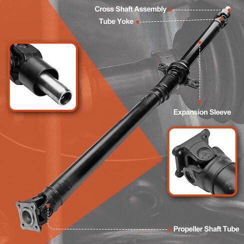 936-900 عمود محرك خلفي عمود عمود الإدارة متوافق مع Subaru Legacy 1996-1999، Outback 2001-2004، Baja 2003-2006، ناقل حركة أوتوماتيكي AWD، استبدل OE 27111AE061، 27111AE062 in Saudi Arabia
