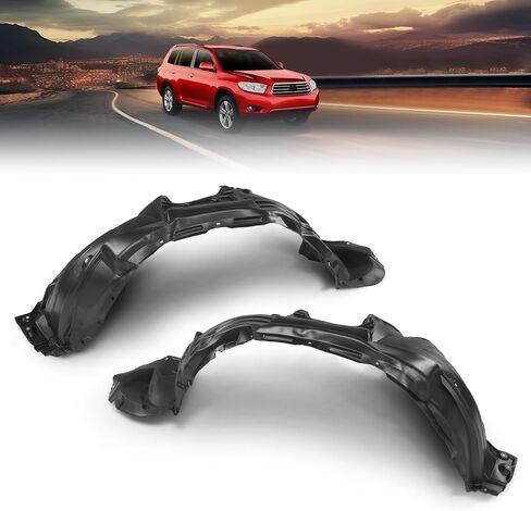 ANDPLAY Fender Liners Front Side Left and Right Fit for Toyota Highlander 2008-2010 TO1248150C, TO1249150C, 538050E040, 538060E050 in Kuwait