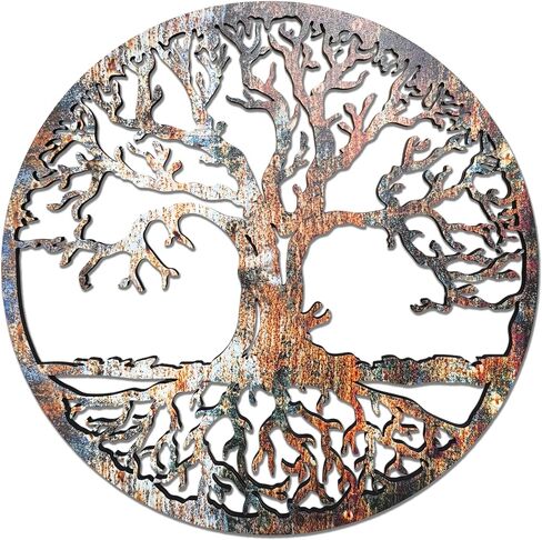 Tree Of Life Wall Art Wood Or Metal Option Home Decor, Office Decor, Wall Hanging Round Tree Housewarming Gift in Kuwait