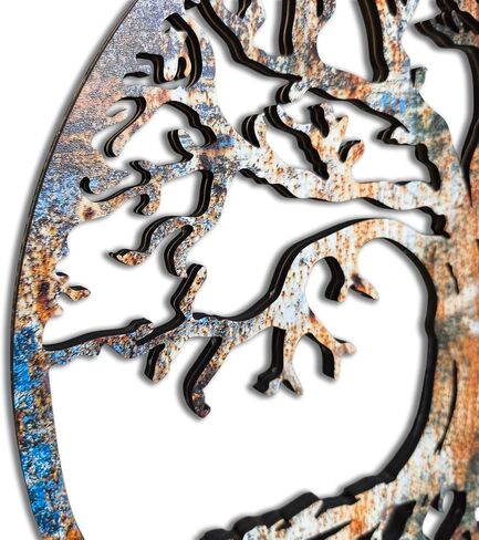 Tree Of Life Wall Art Wood Or Metal Option Home Decor, Office Decor, Wall Hanging Round Tree Housewarming Gift in Kuwait