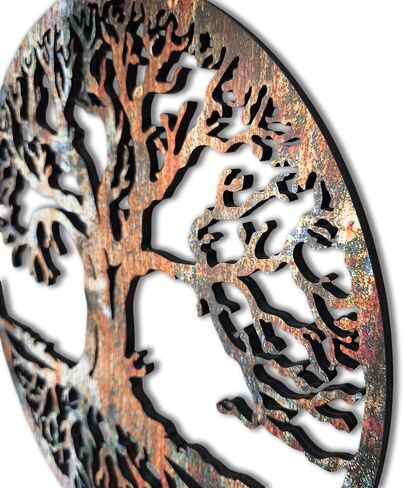 Tree Of Life Wall Art Wood Or Metal Option Home Decor, Office Decor, Wall Hanging Round Tree Housewarming Gift in Kuwait