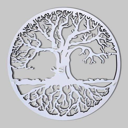 Tree Of Life Wall Art Wood Or Metal Option Home Decor, Office Decor, Wall Hanging Round Tree Housewarming Gift in Kuwait