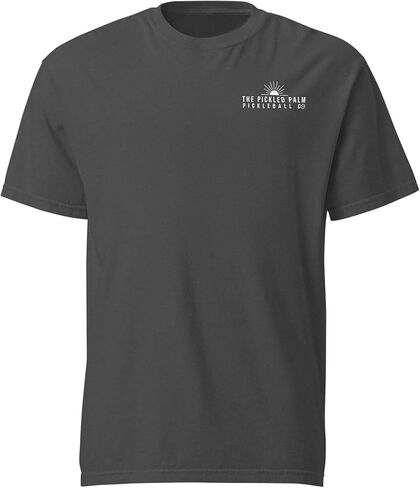 Court & Coast Short Sleeve Soft Pickleball Shirt – Butter-Washed Cotton Blend, Heathered Gray in Saudi Arabia