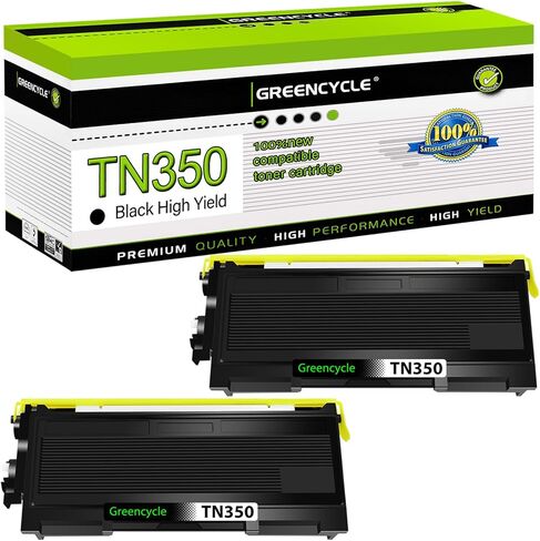 خرطوشة حبر سوداء TN350 TN-350 من Greencycle متوافقة مع طابعات Brother HL-2070N HL-2040 MFC-7420 MFC-7820n intellifax-2820 Intellifax-2920 DCP-7020 MFC-7220 in Saudi Arabia
