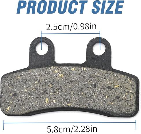 VIKKSAER 2Pcs Disc Brake Pads, Scooter Disc Brake Pad Shoe Set for 110cc 125cc Dirt Bike Pit Bike Replacement for Taotao Replacement for Apollo Disc Brake Pads Motorcycle in Saudi Arabia