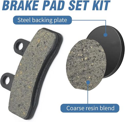 VIKKSAER 2Pcs Disc Brake Pads, Scooter Disc Brake Pad Shoe Set for 110cc 125cc Dirt Bike Pit Bike Replacement for Taotao Replacement for Apollo Disc Brake Pads Motorcycle in Saudi Arabia