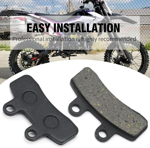 VIKKSAER 2Pcs Disc Brake Pads, Scooter Disc Brake Pad Shoe Set for 110cc 125cc Dirt Bike Pit Bike Replacement for Taotao Replacement for Apollo Disc Brake Pads Motorcycle in Saudi Arabia