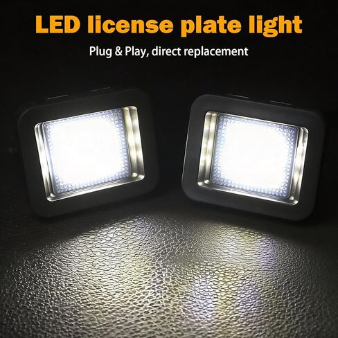 KanSmart LED License Plate Light Compatible with 2015 2016 2017 2018 2019 2020 F150 Led Tag Lamp License Plate Lamp Accessories Smoke Lens in Kuwait