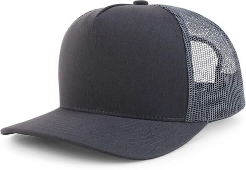 Trendy Apparel Shop Premium High Crown Cotton 5 Panel Pro Style Mesh Back Cap in Saudi Arabia
