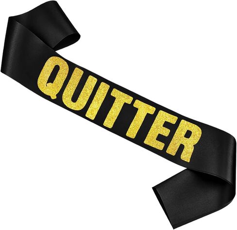 هدايا التقاعد للرجال والنساء، ديكورات حفلات التقاعد السعيدة، وشاح Quitter - وشاح أسطوري أنيق باللونين الأسود والذهبي لكل من النساء والرجال، لوازم مضحكة للمعلمين المتقاعدين in Kuwait