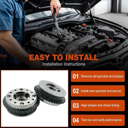 مدخل وعادم تروس عمود الحدبات VVT - متوافق مع BMW N20 N26 X3 X4 Z4 520 528 328 428i - OE 11367583818 11367583819 in Kuwait