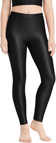 Lilax Girls' Athletic Shiny Leggings Stretch Active Yoga Dance Pants for Kids in Saudi Arabia