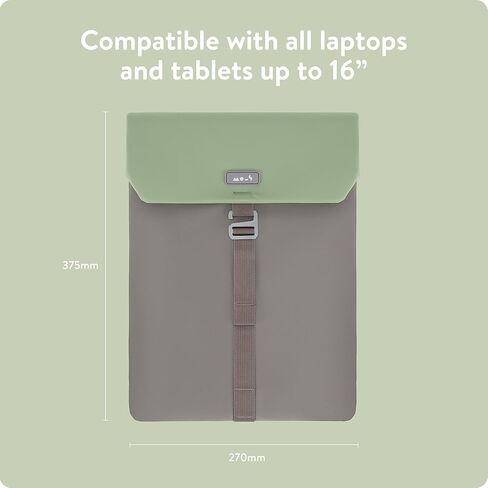Mous – Laptop Bag 16 inch Case - Universal Laptop Sleeve – Water Resistant Durable Cover - Sage in Saudi Arabia