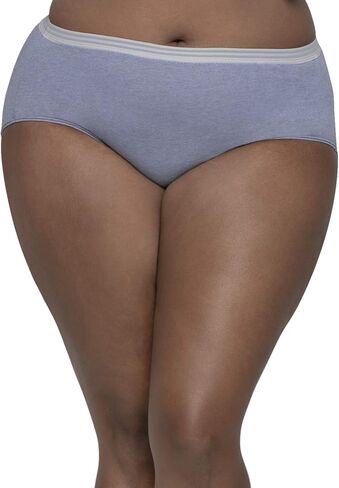 Fruit of the Loom Fit for Me Womens Plus Heather Assorted Brief Underwear, 6 Pack, 12, ASSORTED in Saudi Arabia