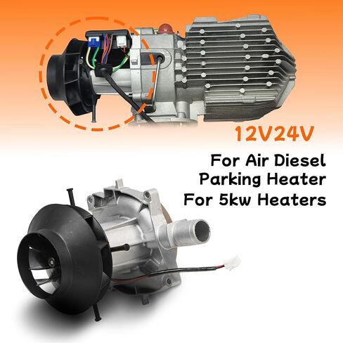 Sunster12V 24V محرك سخان الديزل منفاخ، الهواء الديزل سخانات وقوف السيارات منفاخ الهواء المحرك يصلح لسخان سيارة 5KW 8KW in Kuwait