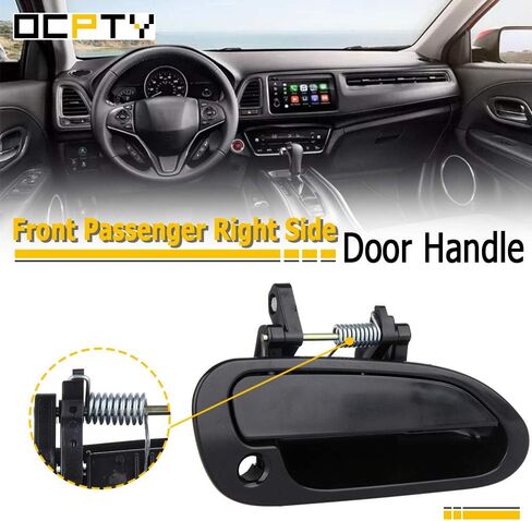 OCPTY مقبض الباب الخارجي الأمامي الركاب الجانب الأيمن استبدال صالح 1998-2002 لهوندا ل أكورد مقبض باب خارجي أسود in Kuwait