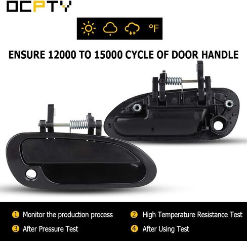 OCPTY مقبض الباب الخارجي الأمامي الركاب الجانب الأيمن استبدال صالح 1998-2002 لهوندا ل أكورد مقبض باب خارجي أسود in Kuwait